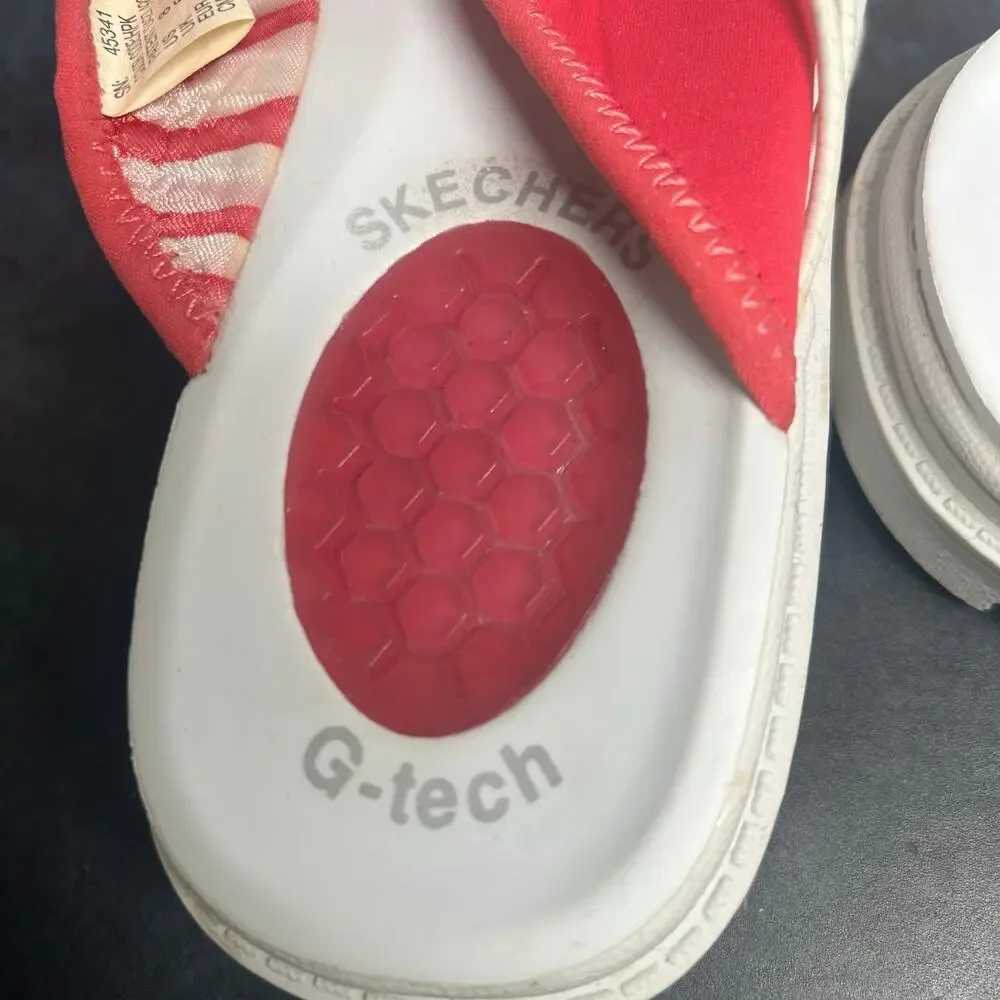 Skechers Y2K G-Tech Platform Flip Flops Neoprene Pink Size 8